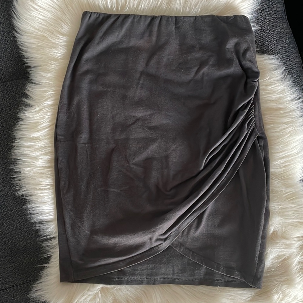 Michael Stars Black ruched skirt